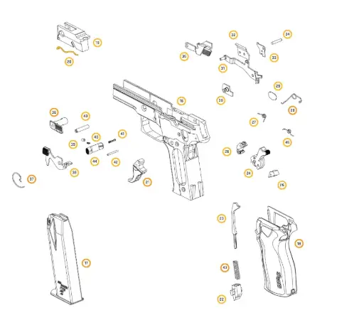 [34260307] Sig Sauer P226 Slide Catch Lever Spring
