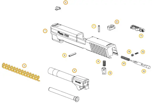[34224782] Sig Sauer P226 Recoil Spring  Long