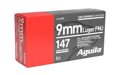 [AGA1E097719] Aguila 9x19 PARA 147gr FMJ Flat Point