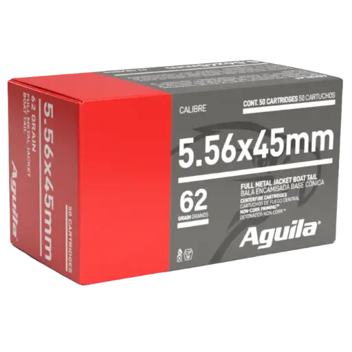 [AGA1E556110] Aguila 5.56mm NATO 62gr FMJBT
