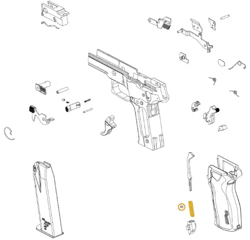 [34280454] Sig Sauer P226 Main Spring 