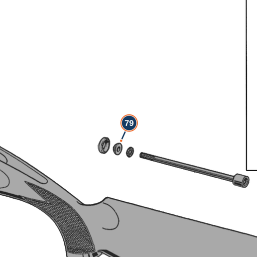 [BER-C56147] Beretta 680 / 686 / 687 / 694 / DT11 / Ultraleggero Stock Bolt Washer Small