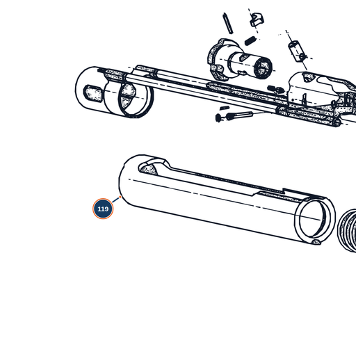 [BER-C5B965] Beretta A400 Recoil Spring Guide Tube