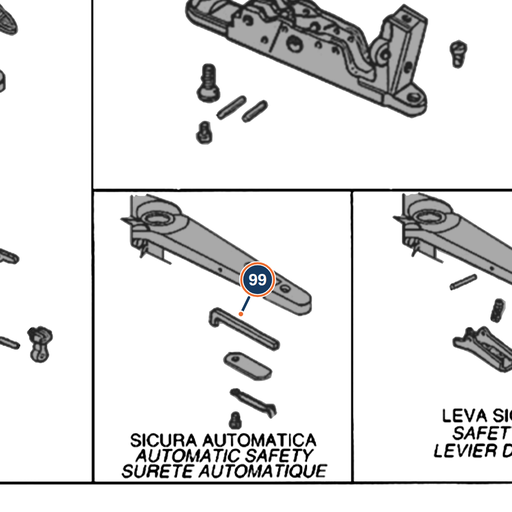 [BER-C5D715] Beretta 686 / 687 / Ultraleggero Auto Safe Rod