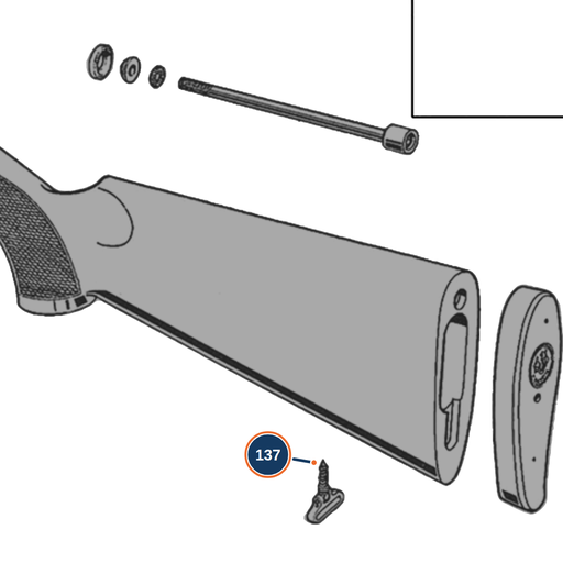 [BER-C62020] Beretta 686 Rear Stock Swivel Plate
