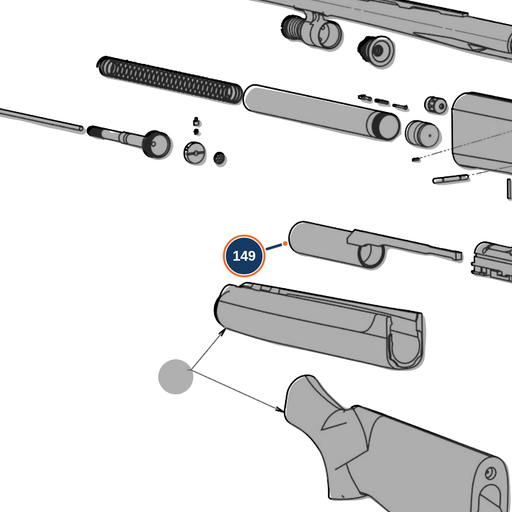 [BER-C78553] Beretta A300 Operating Rod 12G
