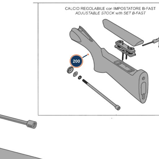 [BER-C8G428] Beretta 687 Sport Vittoria Adjustable Stock Set 12G