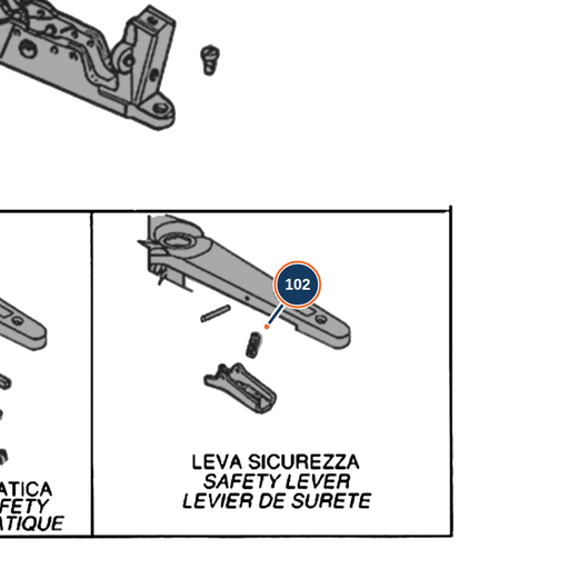 [BER-C90354] Beretta 686 / 687 / 694 / Ultraleggero Safety Rocker Spring 12G