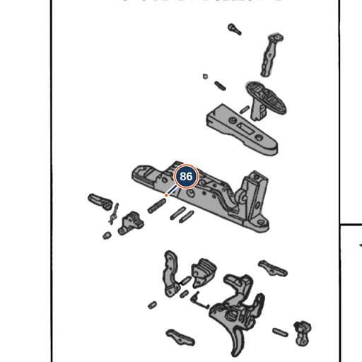 [BER-C92182] Beretta 686 / 687 / 694 / Ultraleggero Inertia Reset Arm Pin