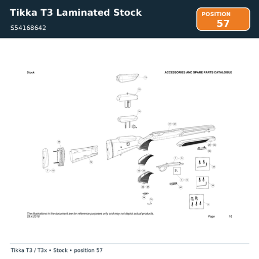 [S54168642] Tikka T3 Laminated Stock