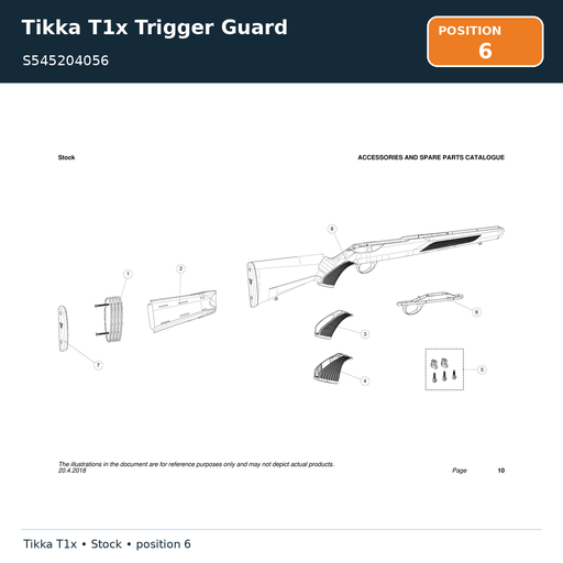 [S545204056] Tikka T1x Trigger Guard