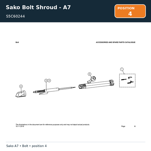 [S5C60244] Sako Bolt Shroud - A7