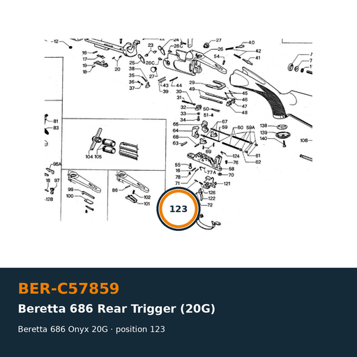 [BER-C57859] Beretta 686 Rear Trigger (20G)