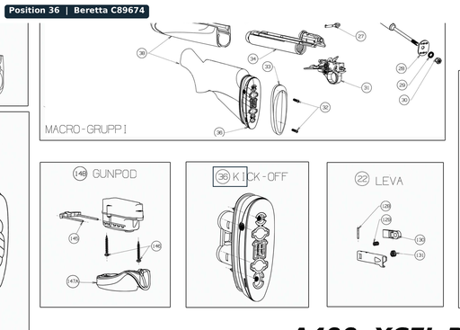 [BER-C89674] Beretta Sport Kick Off Unit