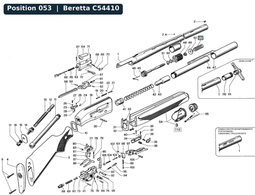 [BER-C54410] Beretta 390 Gas Valve Spring