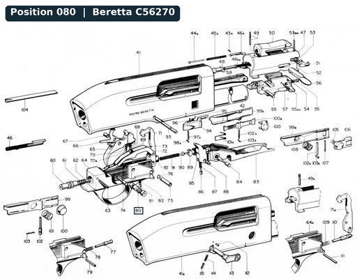 [BER-C56270] Beretta 303 Safety Button
