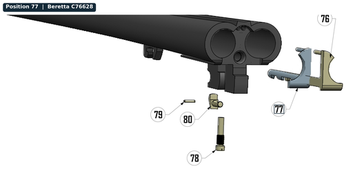 [BER-C76628] Beretta 486-EXTRACTOR LH