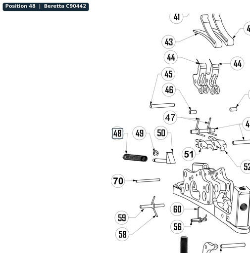 [BER-C90442] Beretta 486-AUTO Safe Cam Spring