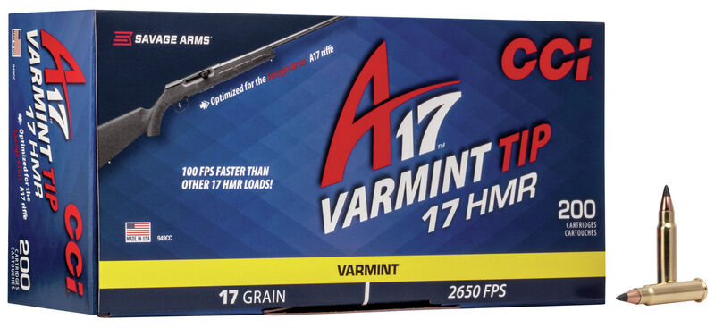 [CCI-949CC] CCI .17 HMR 17gr VARMINT Tip A17 