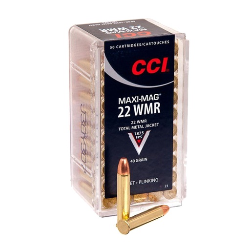 [CCI-23] CCI .22 WMR 40gr Maxi-Mag TMJ