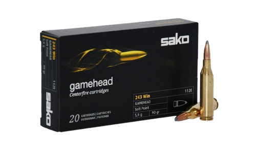 [SAK-P615012E] Sako .243 WIN 90gr Gamehead SP